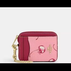 ISO- Coach cherry zip card case